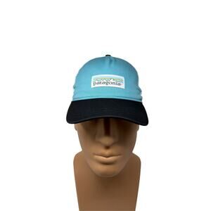 PATAGONIA Curved Brim Trucker Baseball Hat Snapback Light Blue Women's Travel
